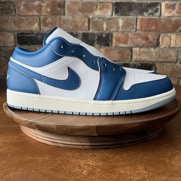 New Nike Air Jordan 1 SE Low Industrial Blue White Shoes Sneakers Size 11.5 - Picture 10 of 16